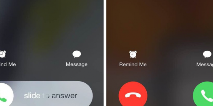 iPhone'da neden iki farklı arama cevaplama ekranı çıkıyor?