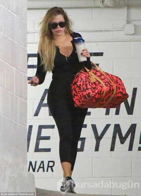 Khloe Kardashian'dan seksi spor