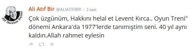 Ünlüler Levent Kırca'nın ardından ne dedi?
