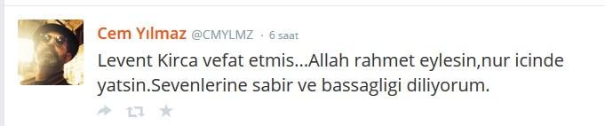 Ünlüler Levent Kırca'nın ardından ne dedi?