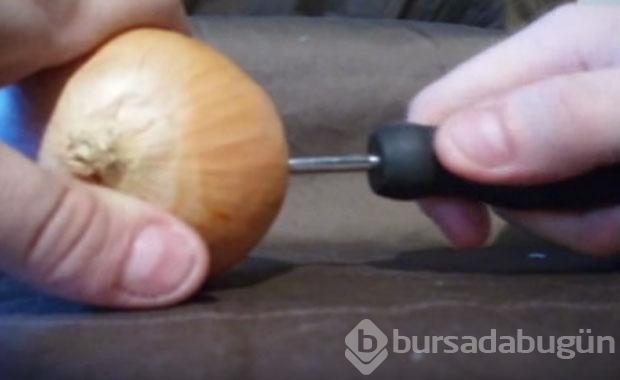 Soğanla şarj etti!