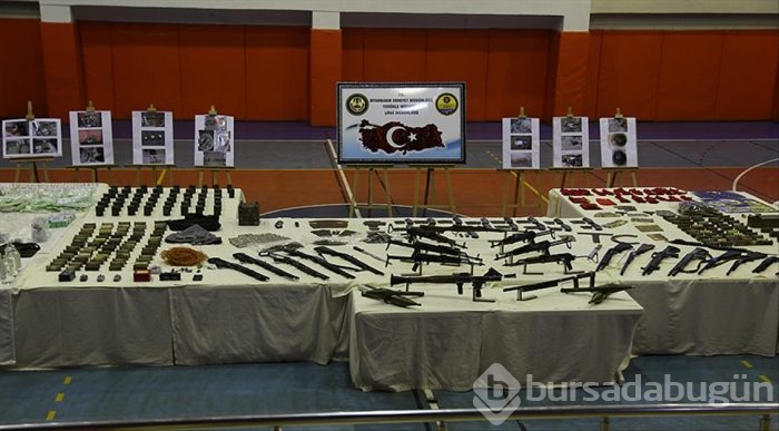 Diyarbakır'daki operasyonda çok sayıda mühimmat ele geçirildi