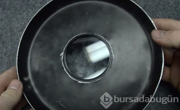 Paslı tavadan kamera yaptı!