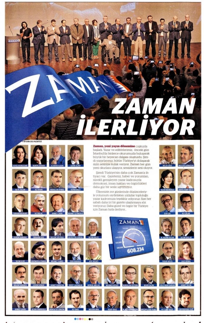 Gazete manşetleri (19 Ekim 2015)