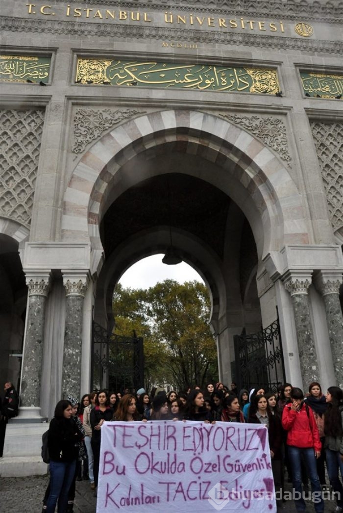 İstanbul Üniversitesi'nde tacize karşı yürüdüler