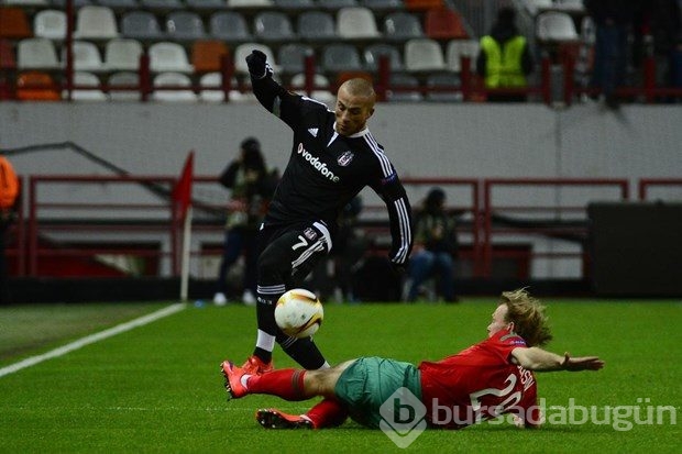 Lokomotiv Moskova-Beşiktaş karşılaşmasından kareler