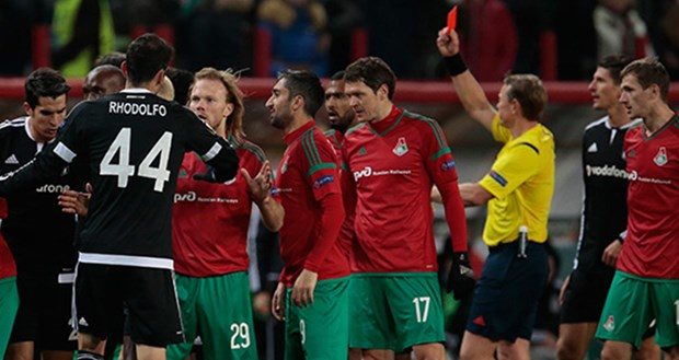 Lokomotiv Moskova-Beşiktaş karşılaşmasından kareler