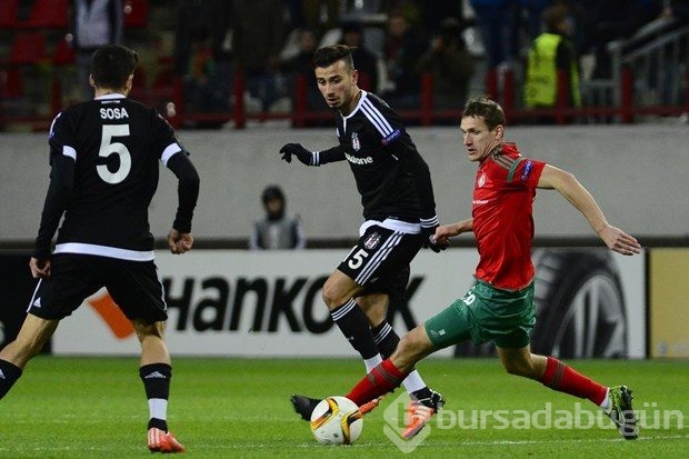 Lokomotiv Moskova-Beşiktaş karşılaşmasından kareler