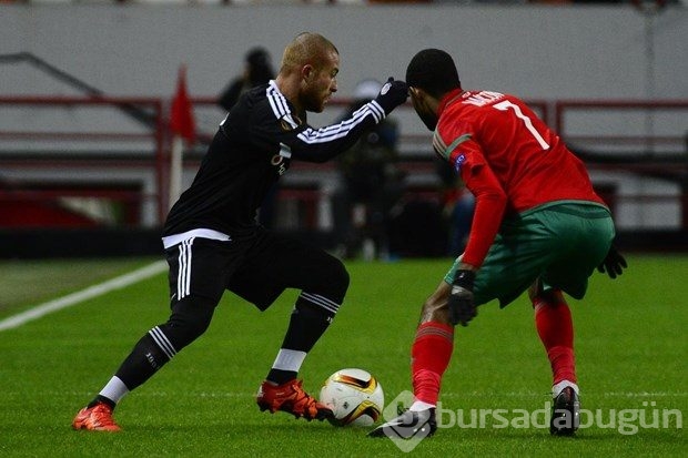 Lokomotiv Moskova-Beşiktaş karşılaşmasından kareler