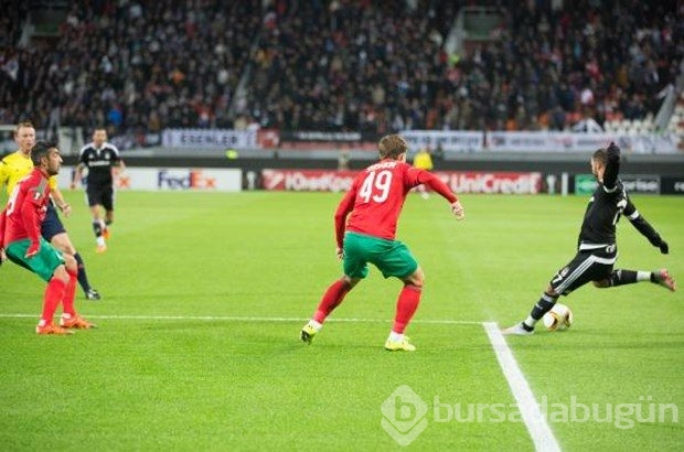 Lokomotiv Moskova-Beşiktaş karşılaşmasından kareler