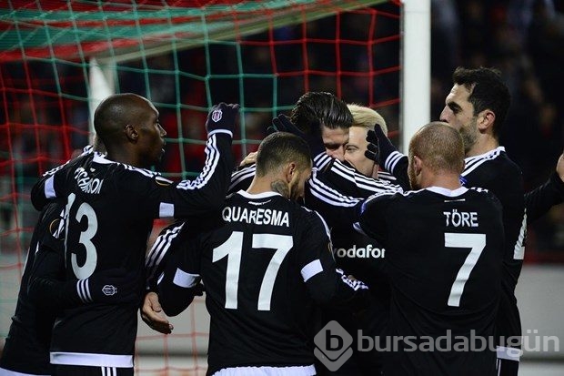 Lokomotiv Moskova-Beşiktaş karşılaşmasından kareler
