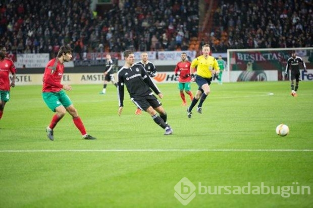 Lokomotiv Moskova-Beşiktaş karşılaşmasından kareler