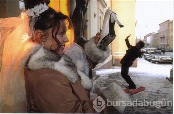 Düğün fotoğrafını abartınca...