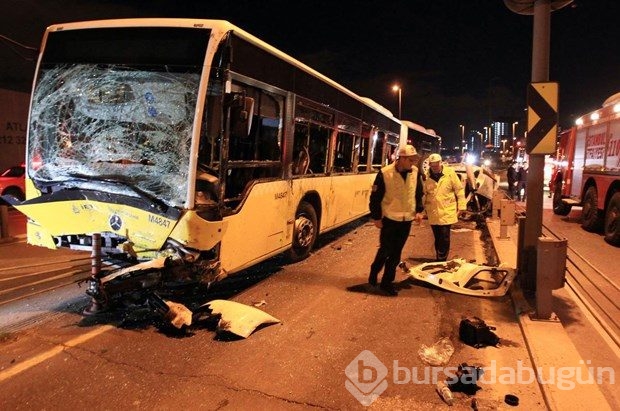 Metrobüs yolunda feci kaza: 5 ölü, 5 yaralı