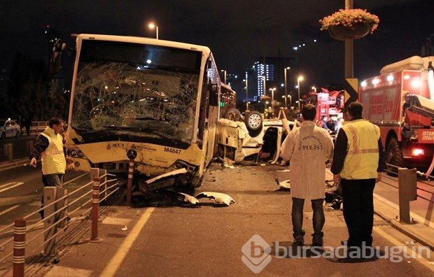 Metrobüs yolunda feci kaza: 5 ölü, 5 yaralı