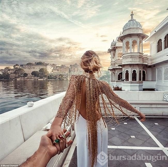 Sevgilisini her yerde takip eden fotoğrafçı