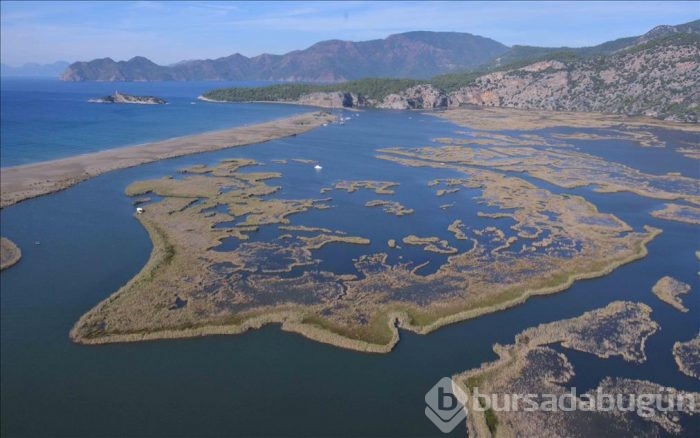 Muğla'nın doğal güzellikleri havadan görüntülendi