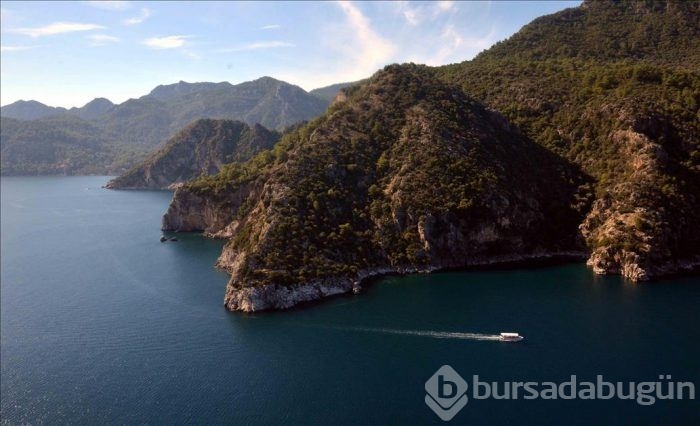 Muğla'nın doğal güzellikleri havadan görüntülendi