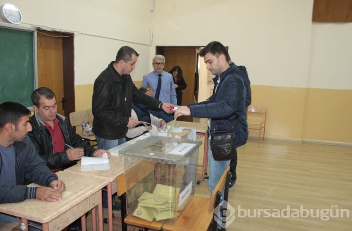Bursa'da seçim manzaraları