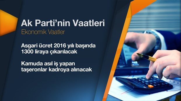 AK Parti'nin vaatleri