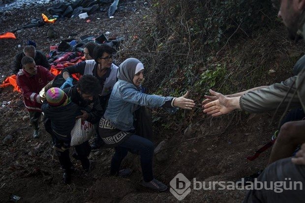 Sığınmacıların Yunanistan'a ayak basışı