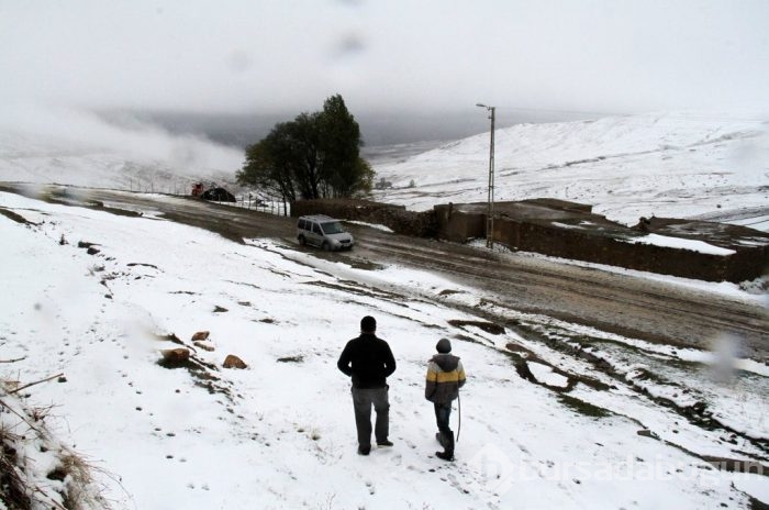 Van'da kar yağışı sonucu karayolu ulaşıma kapandı