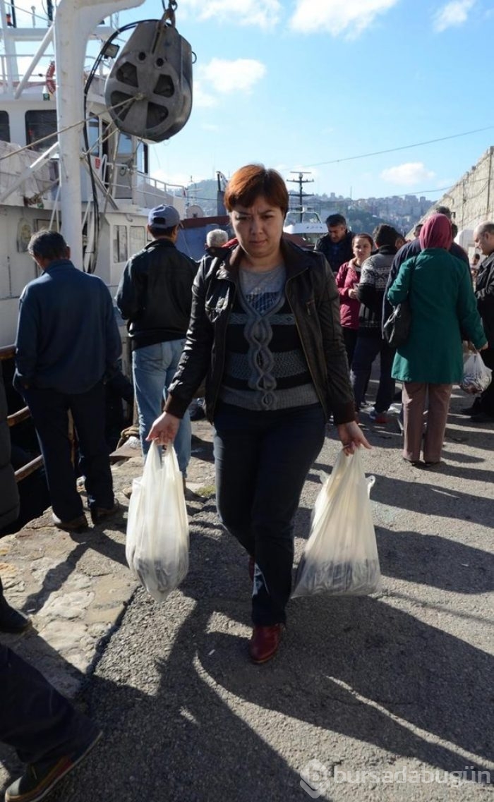 Kilogramı bir liraya satılan 10 ton hamsi, 2 saatte tükendi