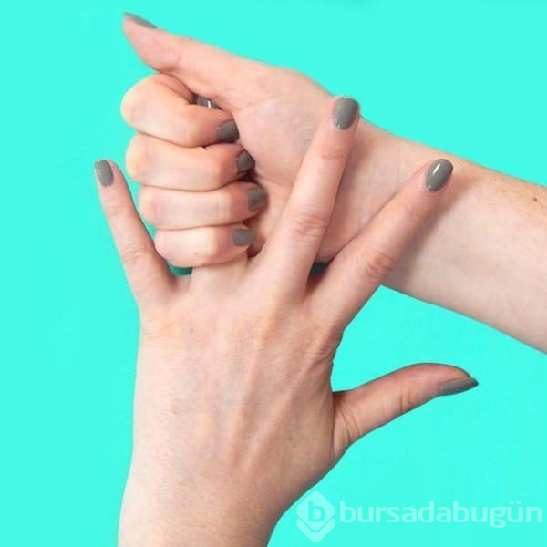Parmaklarınızı 20 saniye boyunca sıkınca...