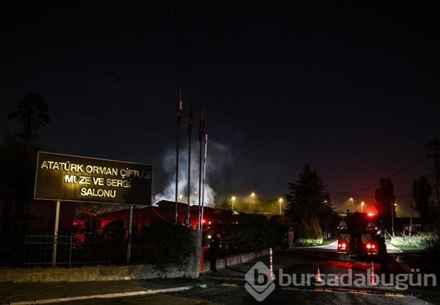 Atatürk Orman Çiftliği'nde korkutan yangın