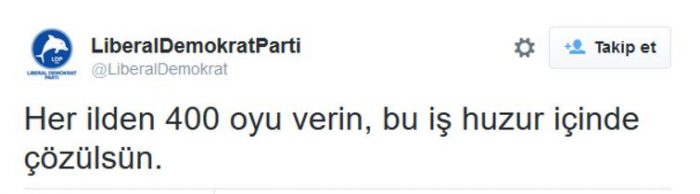 Sosyal medyanın gündemi LDP'nin tweetleri