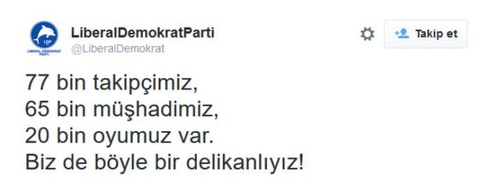 Sosyal medyanın gündemi LDP'nin tweetleri