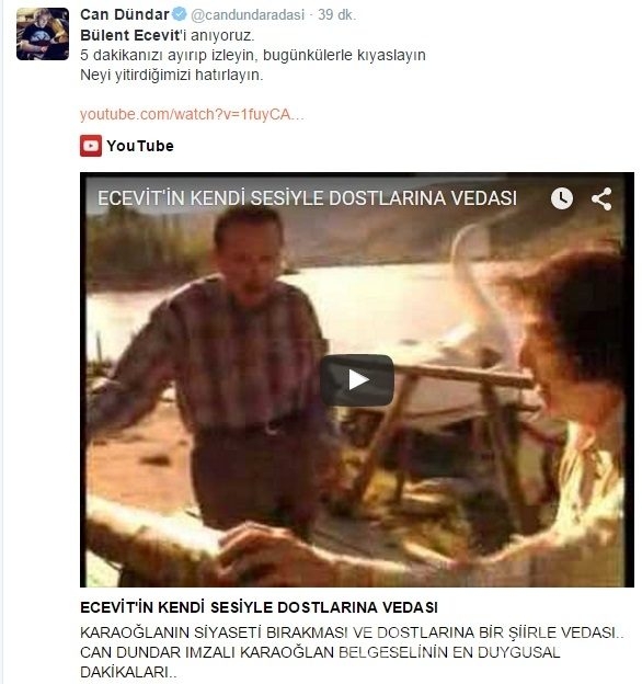 Ölümünün 9. yılında Ecevit unutulmadı