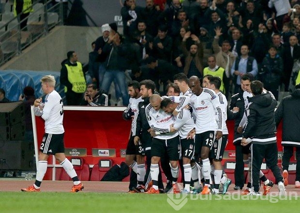 Beşiktaş- Lokomotiv Moskova maçından kareler