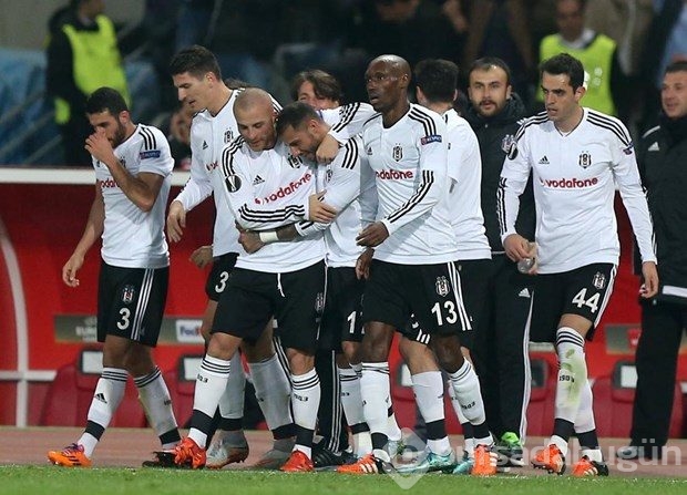 Beşiktaş- Lokomotiv Moskova maçından kareler