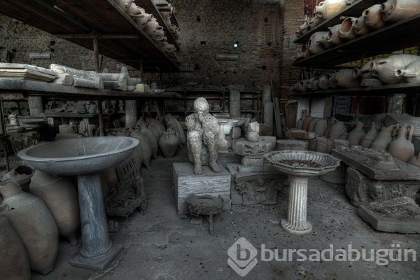 Taş kesilen şehir Pompei
