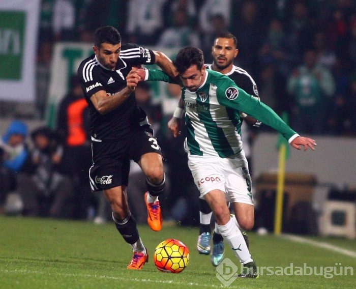 Bursaspor - Beşiktaş maçından kareler