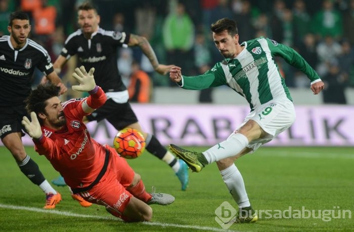 Bursaspor - Beşiktaş maçından kareler