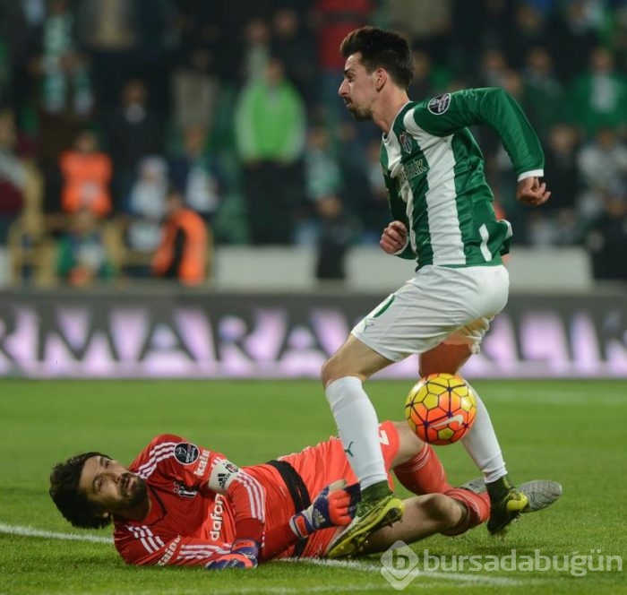 Bursaspor - Beşiktaş maçından kareler