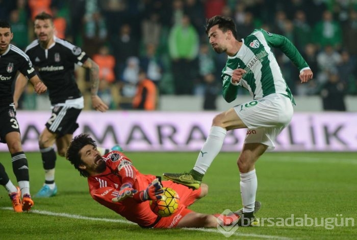 Bursaspor - Beşiktaş maçından kareler