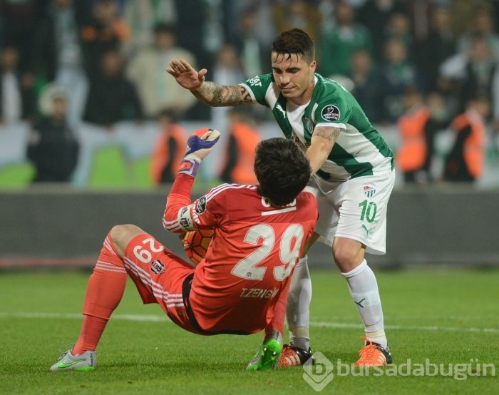 Bursaspor - Beşiktaş maçından kareler