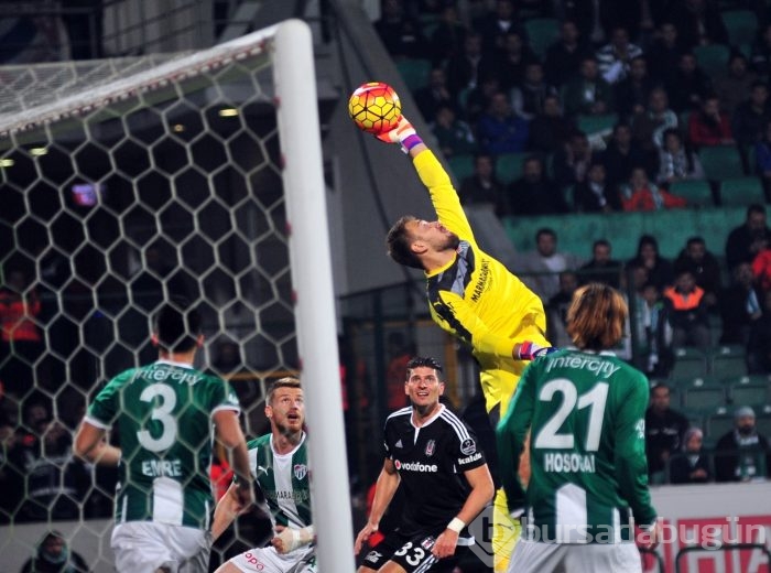 Bursaspor - Beşiktaş maçından kareler