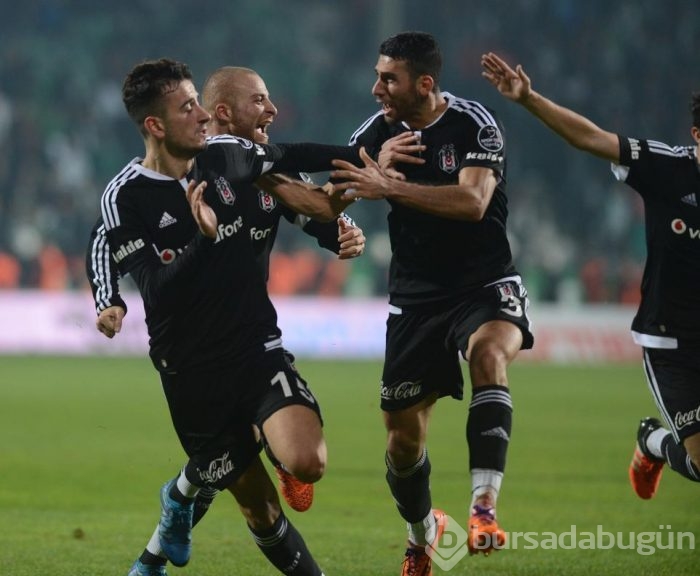 Bursaspor - Beşiktaş maçından kareler