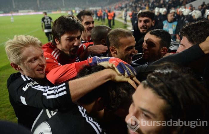 Bursaspor - Beşiktaş maçından kareler