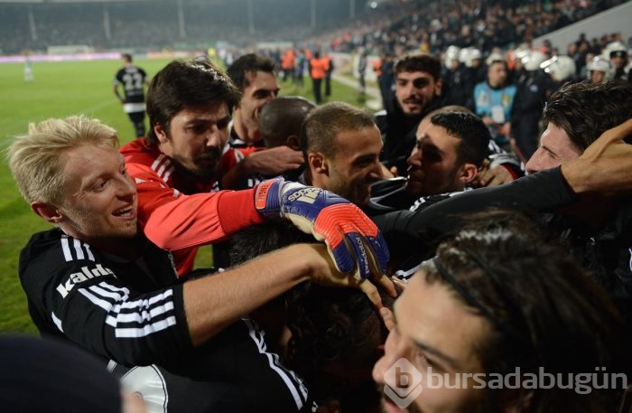 Bursaspor - Beşiktaş maçından kareler