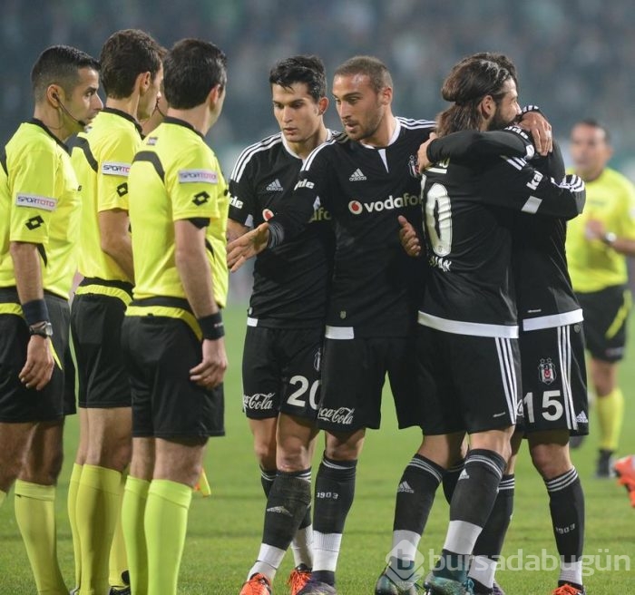 Bursaspor - Beşiktaş maçından kareler