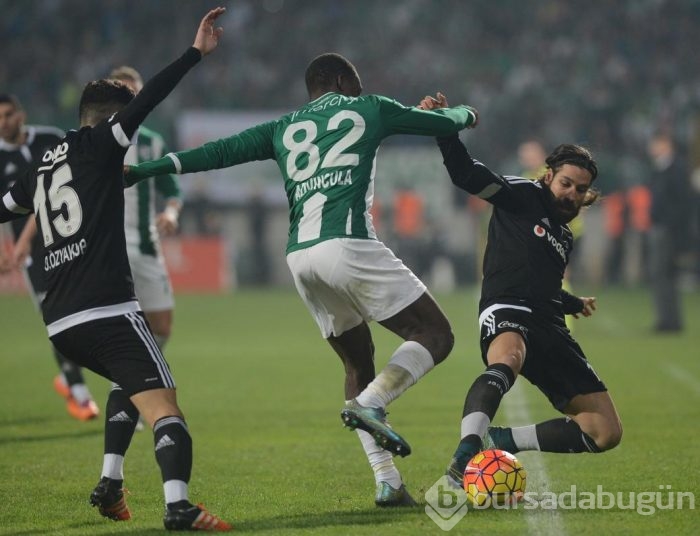 Bursaspor - Beşiktaş maçından kareler