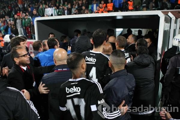 Bursaspor - Beşiktaş maçından kareler