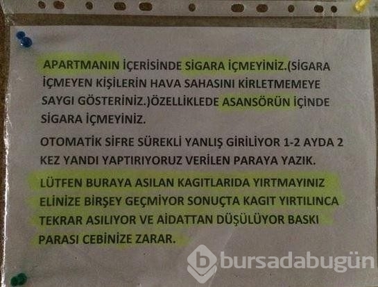 Gülme garantili apartman yönetimi yazıları