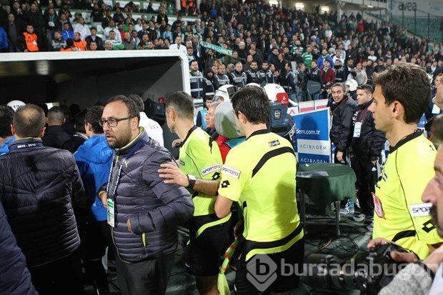 Bursaspor - Beşiktaş karşılaşması sonrası gerginlik