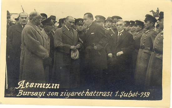 Yüce önder Atatürk ve Bursa fotoğrafları
